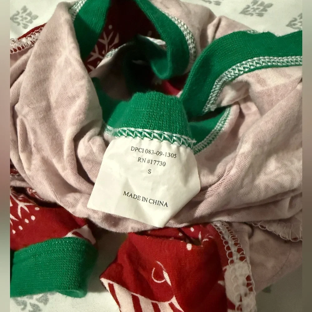 Small dog Christmas pajamas